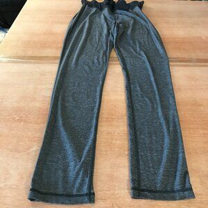Lululemon Jogger Pants Women XS Gray Tie Waist High Rise Stretch Athleisure